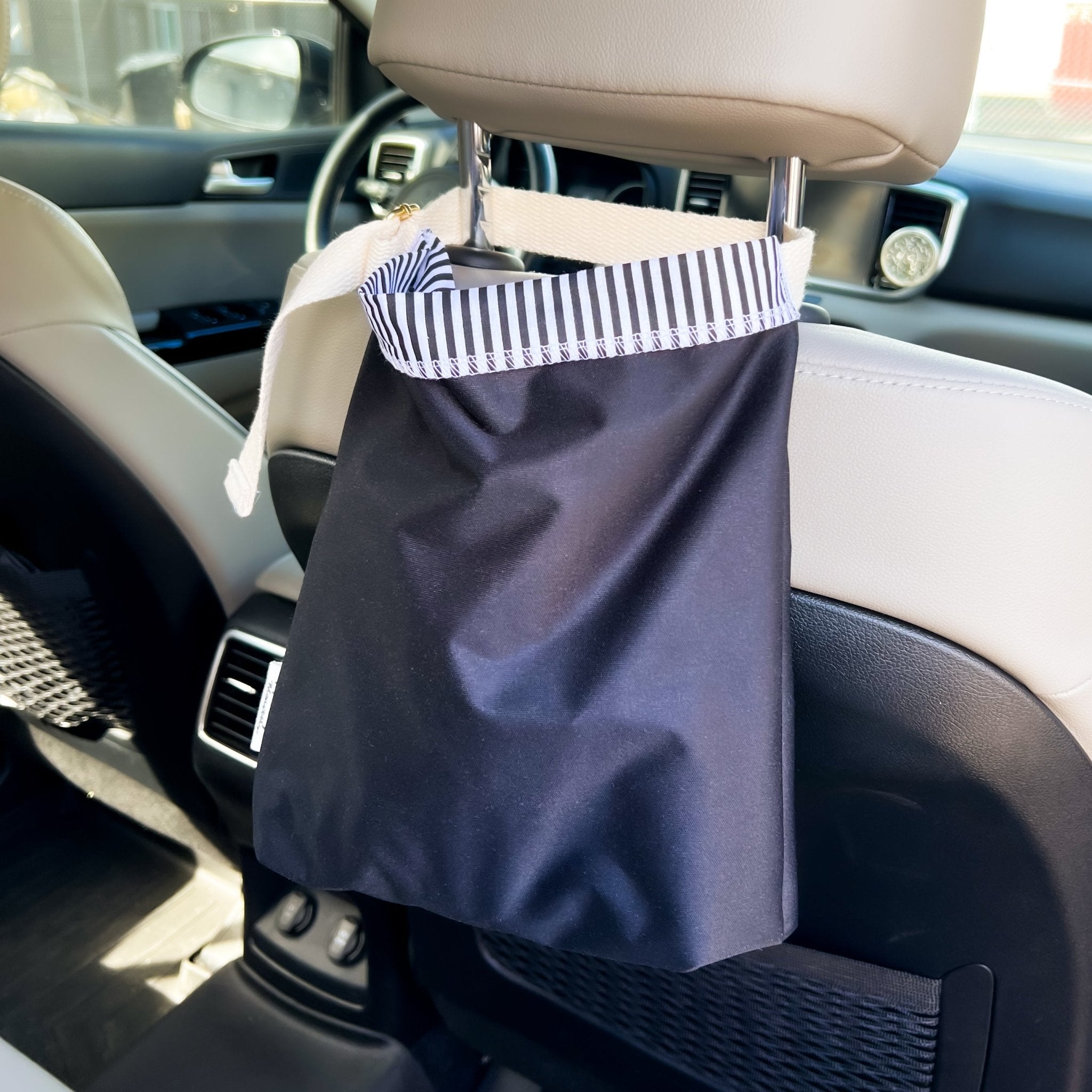 Small Car Garbage Bag Reusable Washable Adjustable 