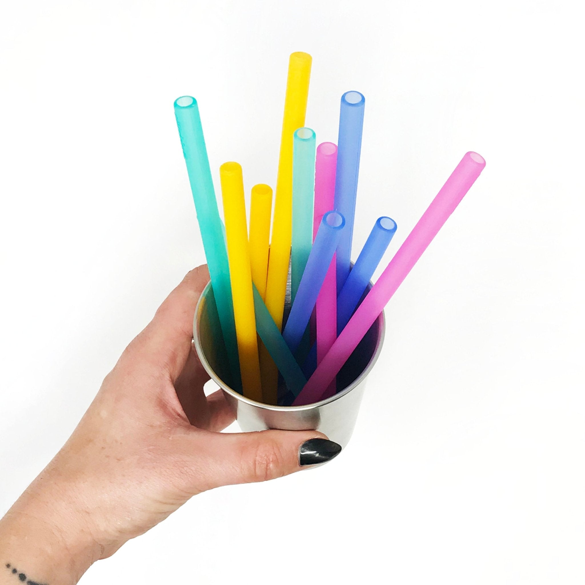  RUNROTOO 30Pcs Silicone Straw Cover reusable straw