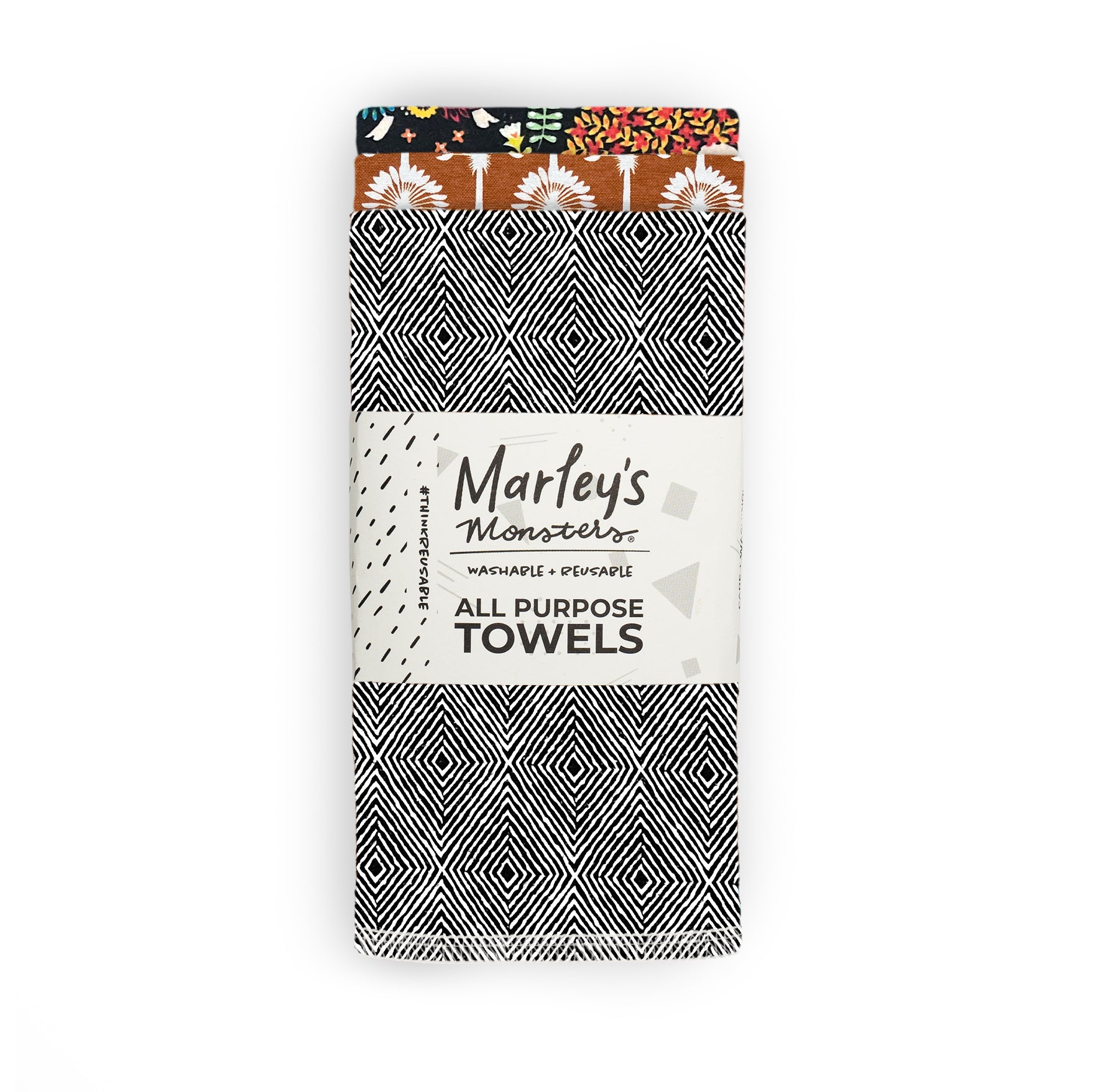 All-Purpose Towels: Mixed Prints 3 Count Pack