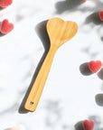 Heart-Shaped Bamboo Kitchen Spoon