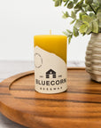 Beeswax Pillar Candle: 100% Pure