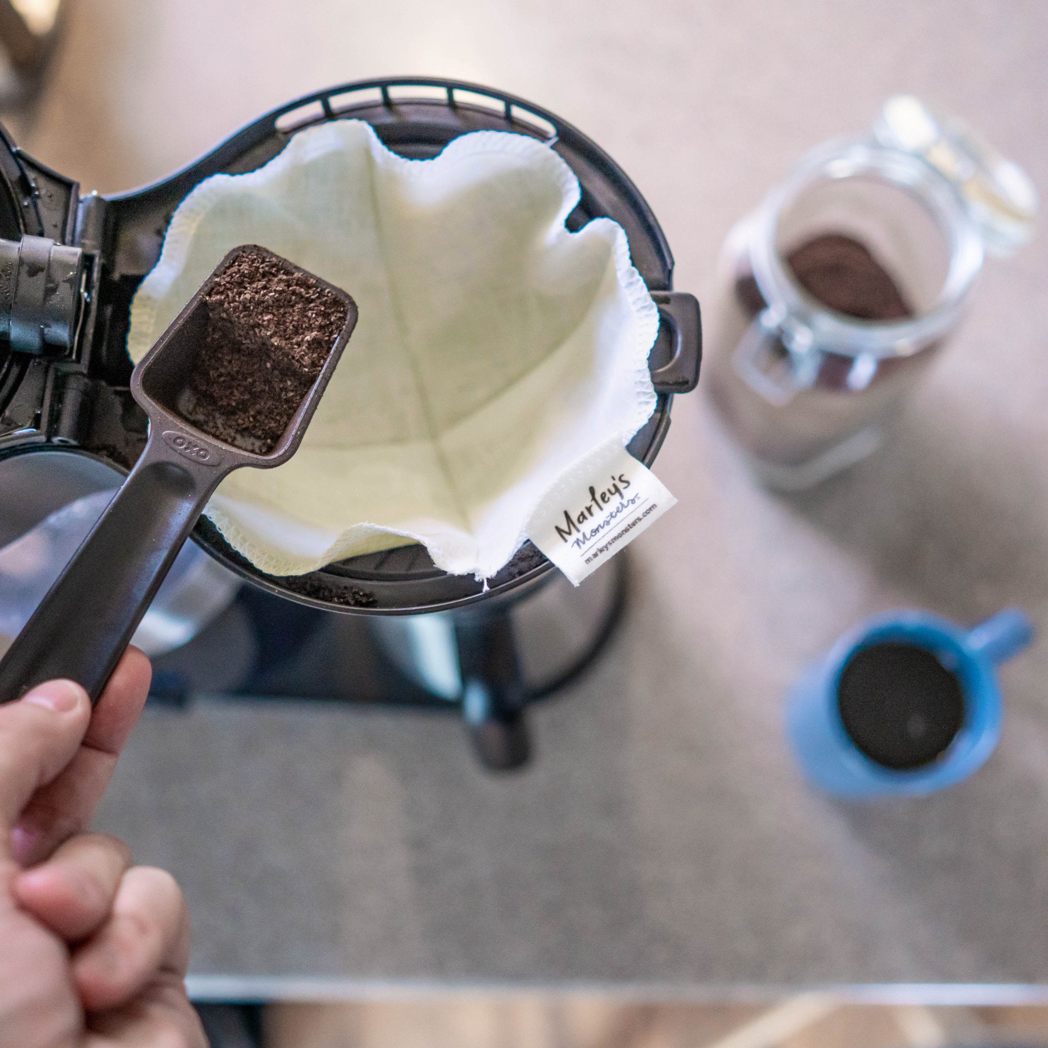 Organic Reusable Coffee Filters: Basket