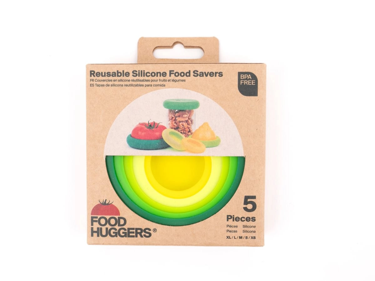 Food Huggers: Set of 5 Plastic Free Food Covers