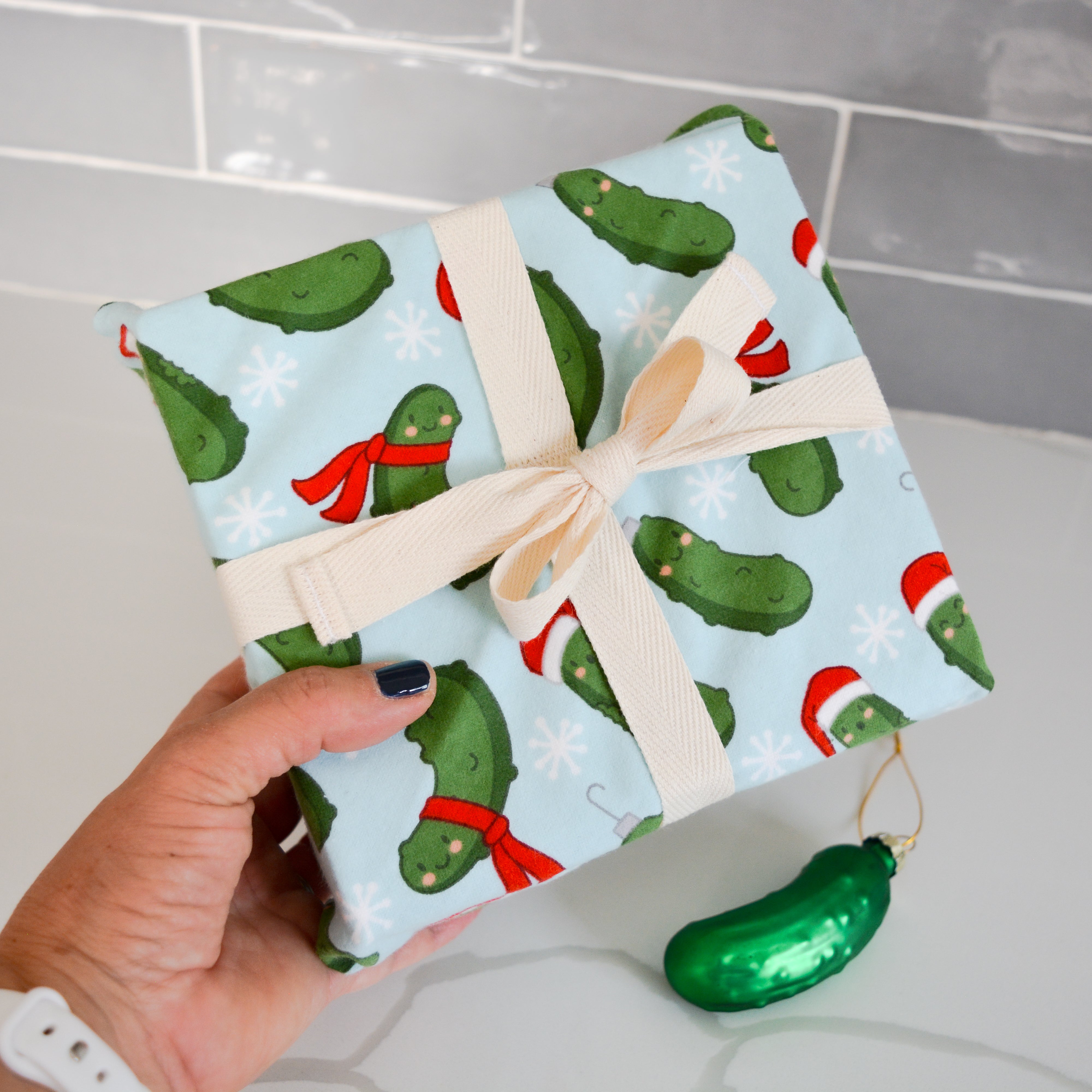 Find The Pickle Gift Wrap + Ornament Set