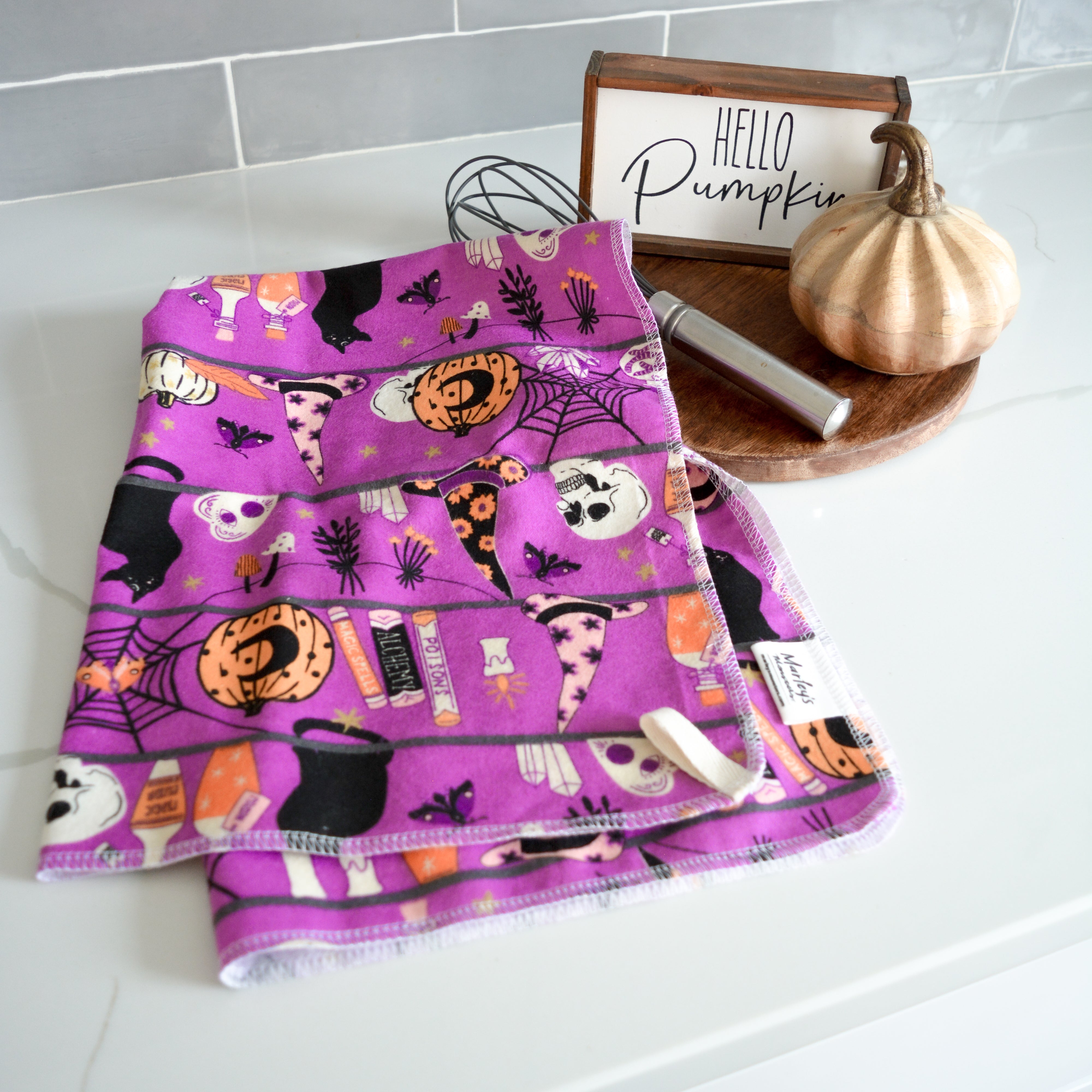 Kitchen Tea Towel: Spooky Spirit Prints