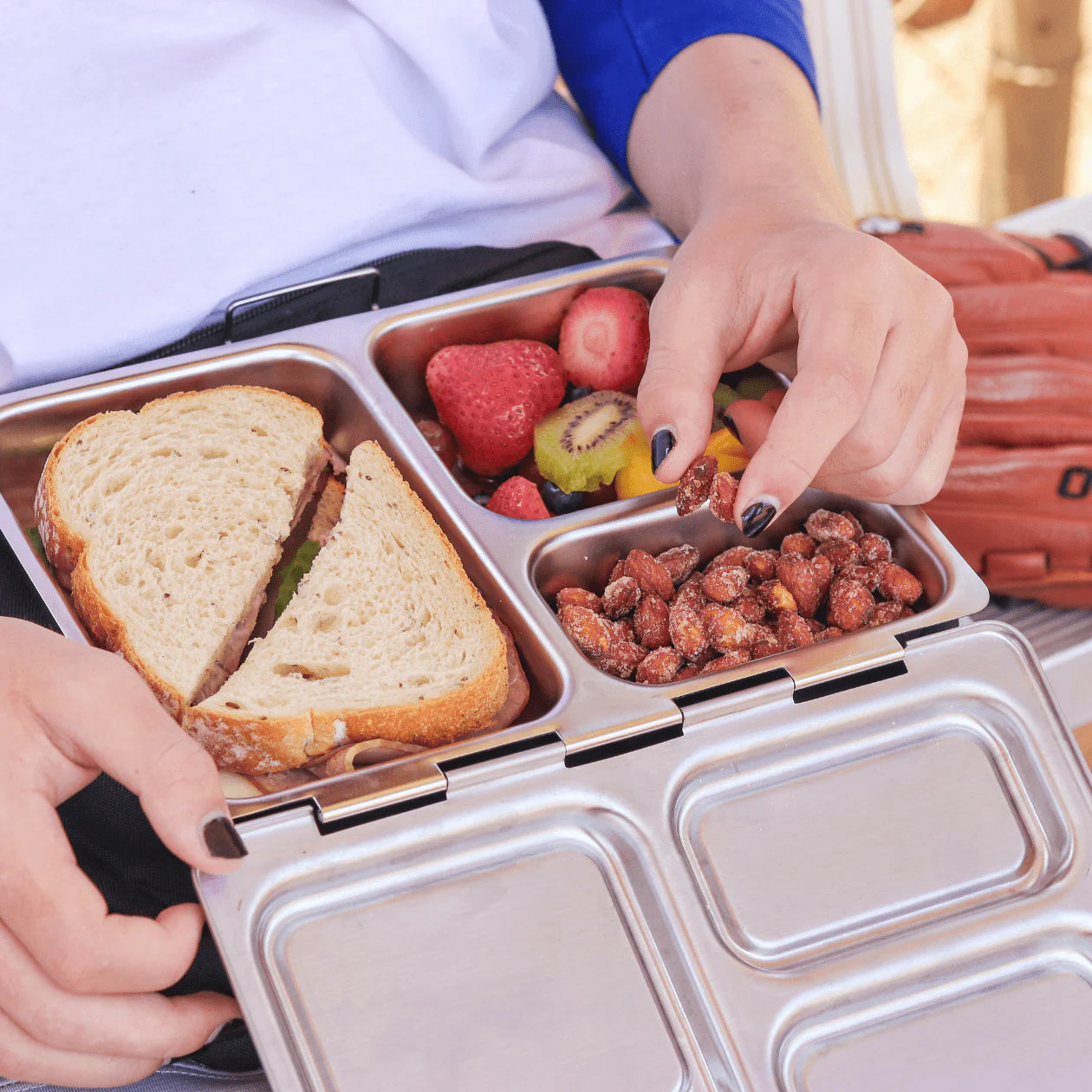 Stainless Steel Lunch Box: Rover and Launch