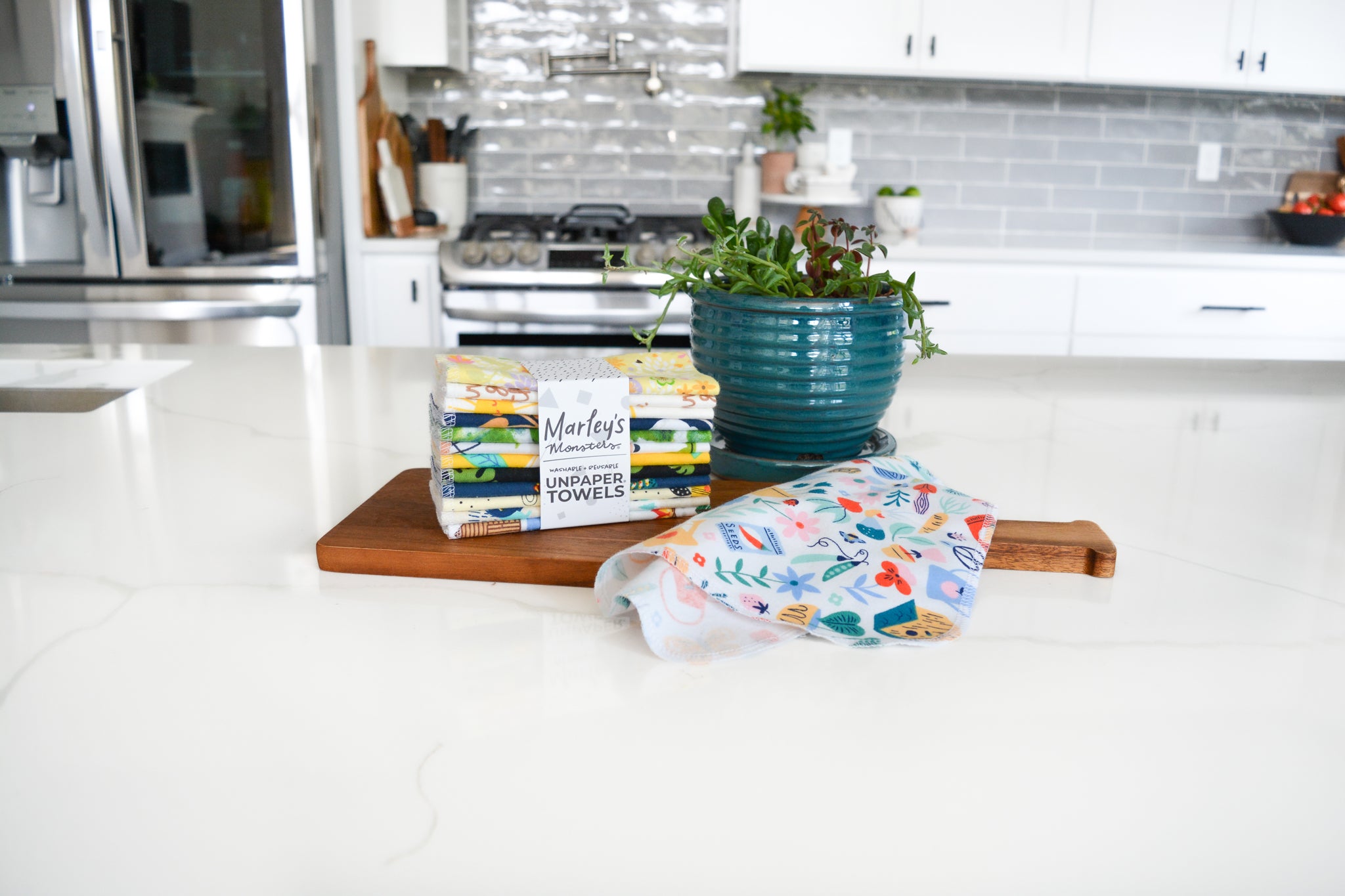 UNpaper Towels on counter