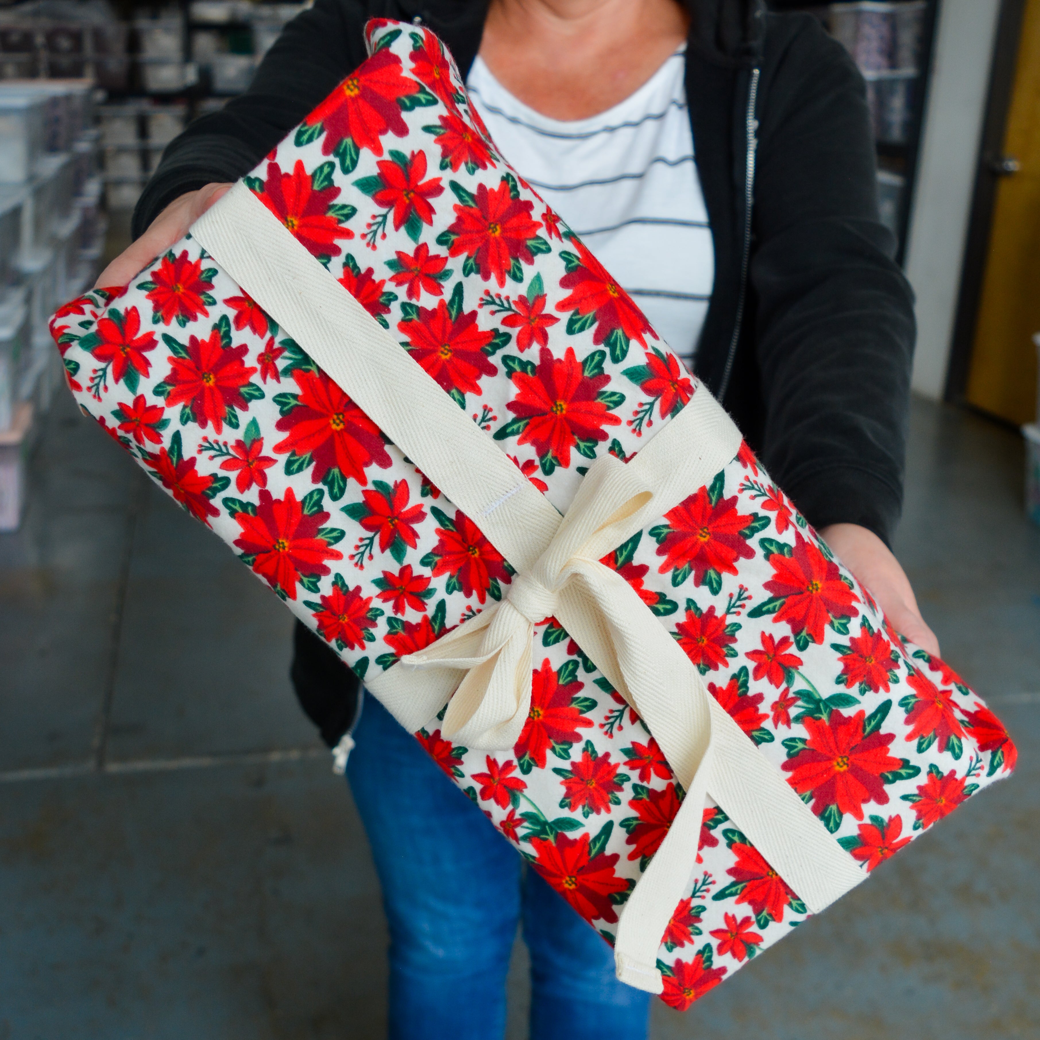 Reusable Gift Wrap: Holiday Prints