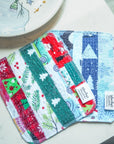 Scrap Felt Dish Cloth: Holiday Prints