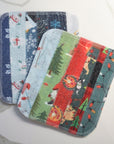 Scrap Felt Dish Cloth: Holiday Prints