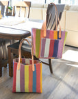 Marley’s Everything Tote: Scrap Felt - Earthy Rainbow