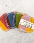 Scrap Felt Polish Pads: Set of 4 - Earthy Rainbow