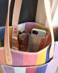 Marley’s Everything Tote: Scrap Felt - Earthy Rainbow