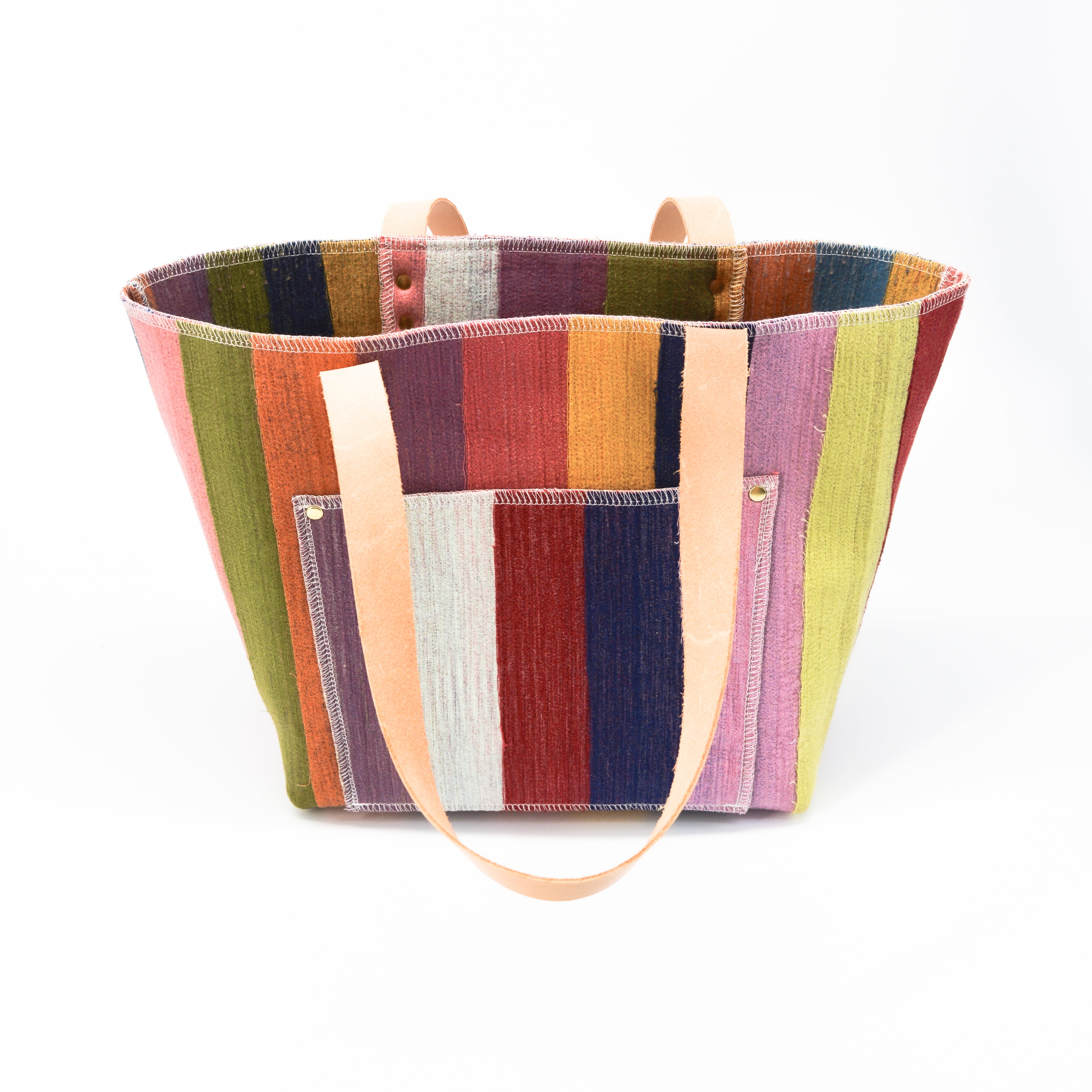 Marley’s Everything Tote: Scrap Felt - Earthy Rainbow