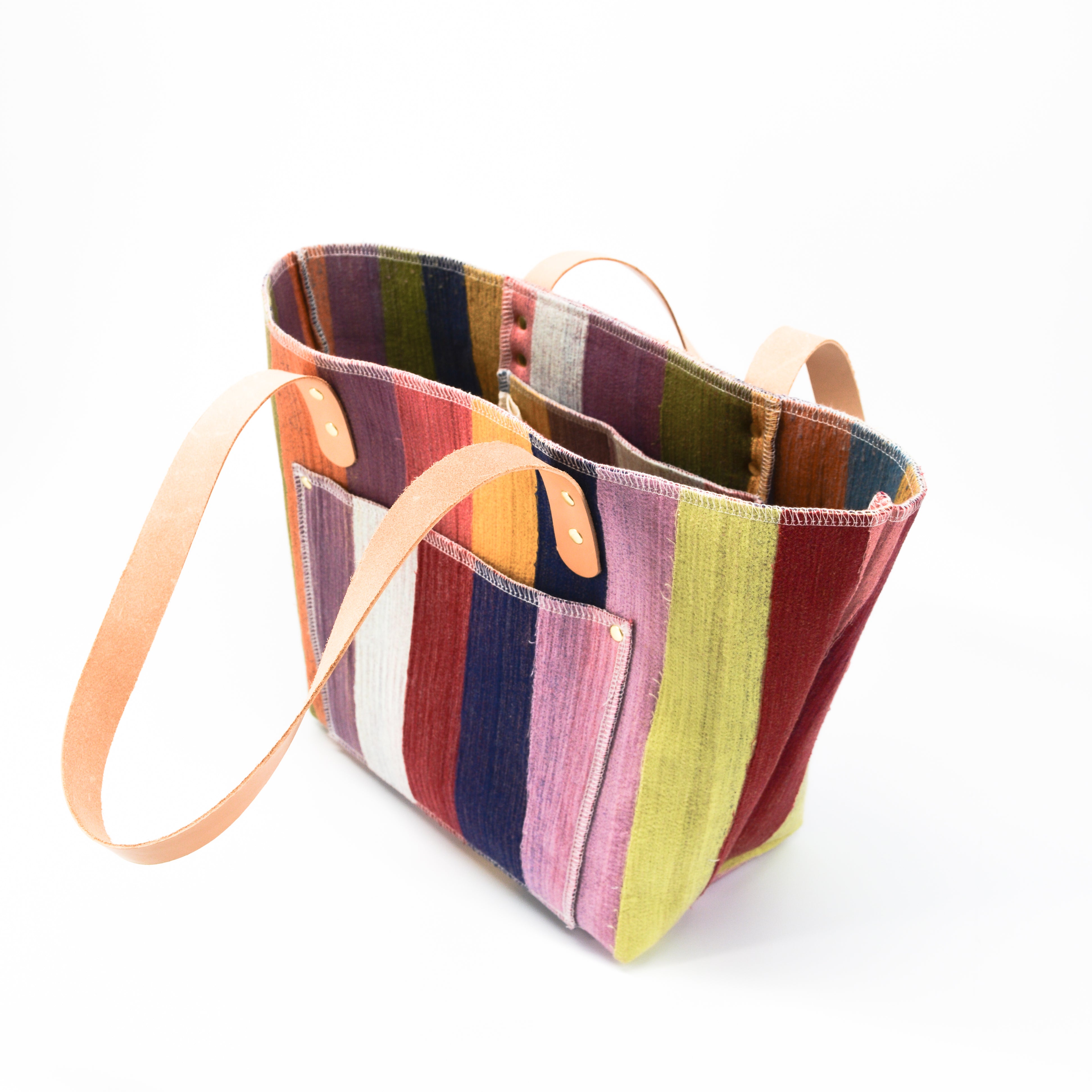 Marley’s Everything Tote: Scrap Felt - Earthy Rainbow