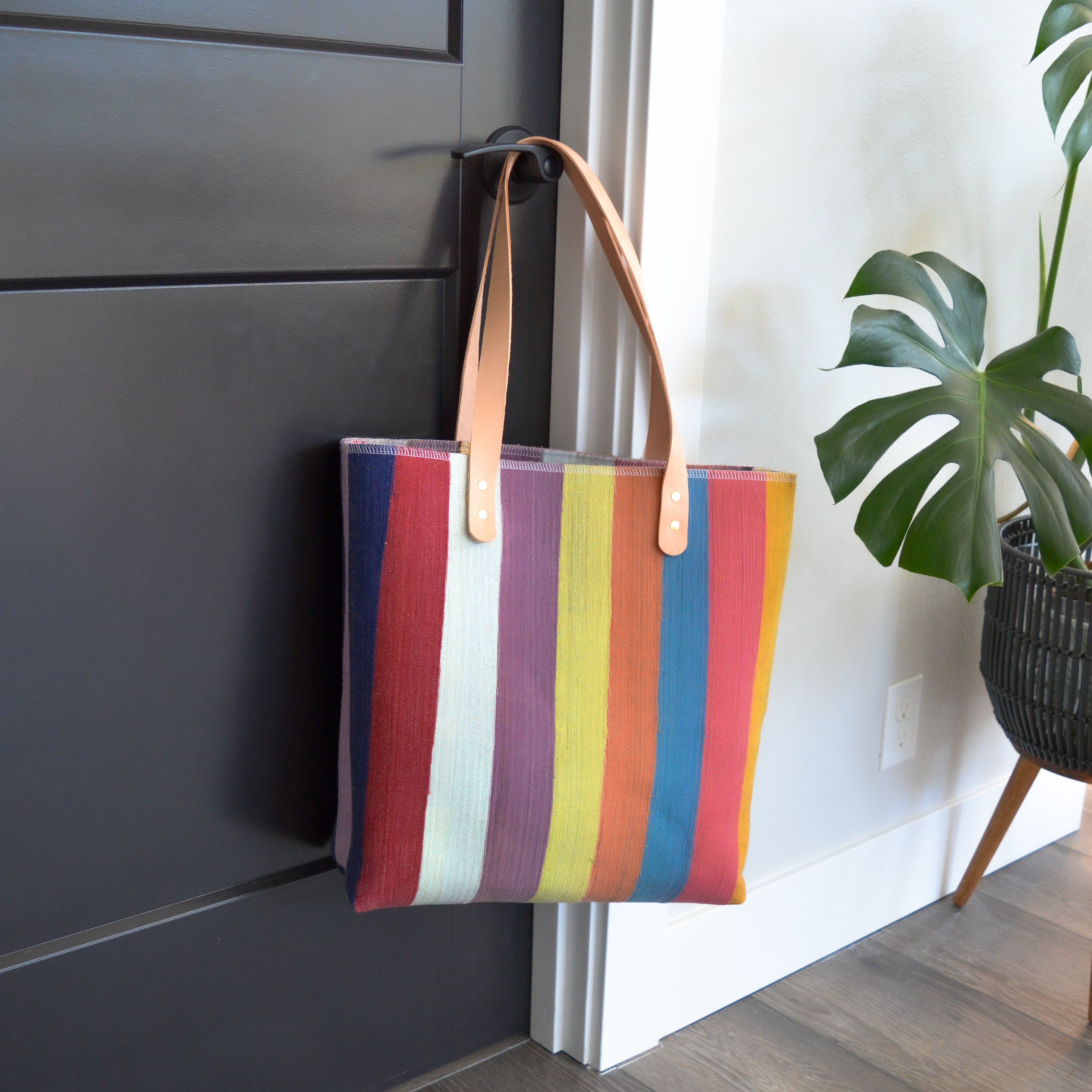 Marley’s Everything Tote: Scrap Felt - Earthy Rainbow