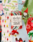 Toilet UNpaper® Roll: Funky Christmas - Bidet Cloths