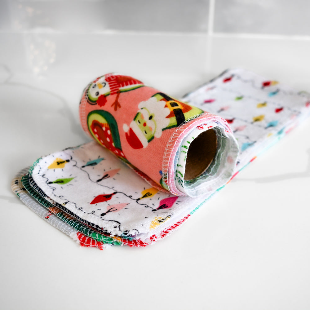 Toilet UNpaper® Roll: Funky Christmas - Bidet Cloths