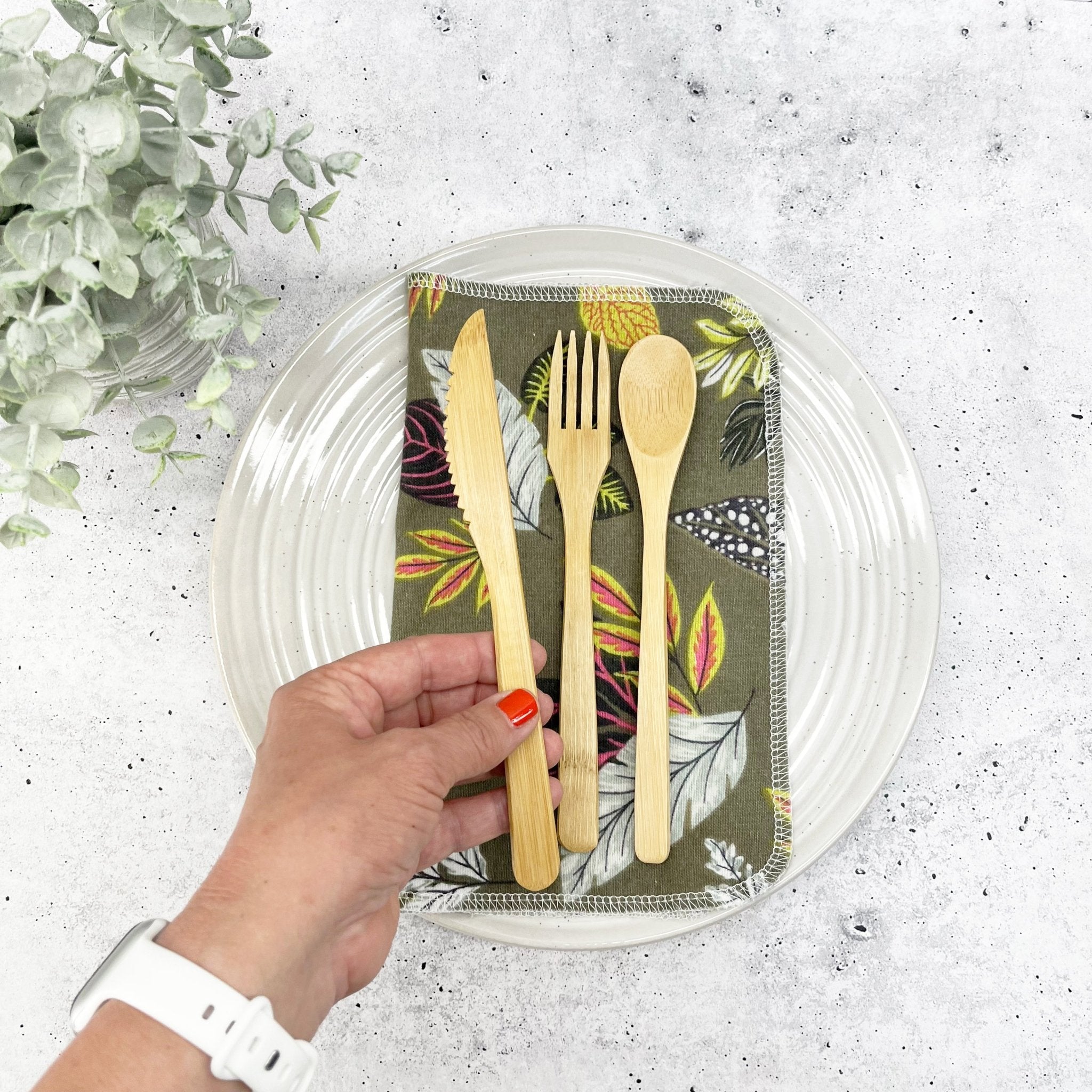 Bamboo Cutlery Set - Marley&#39;s Monsters