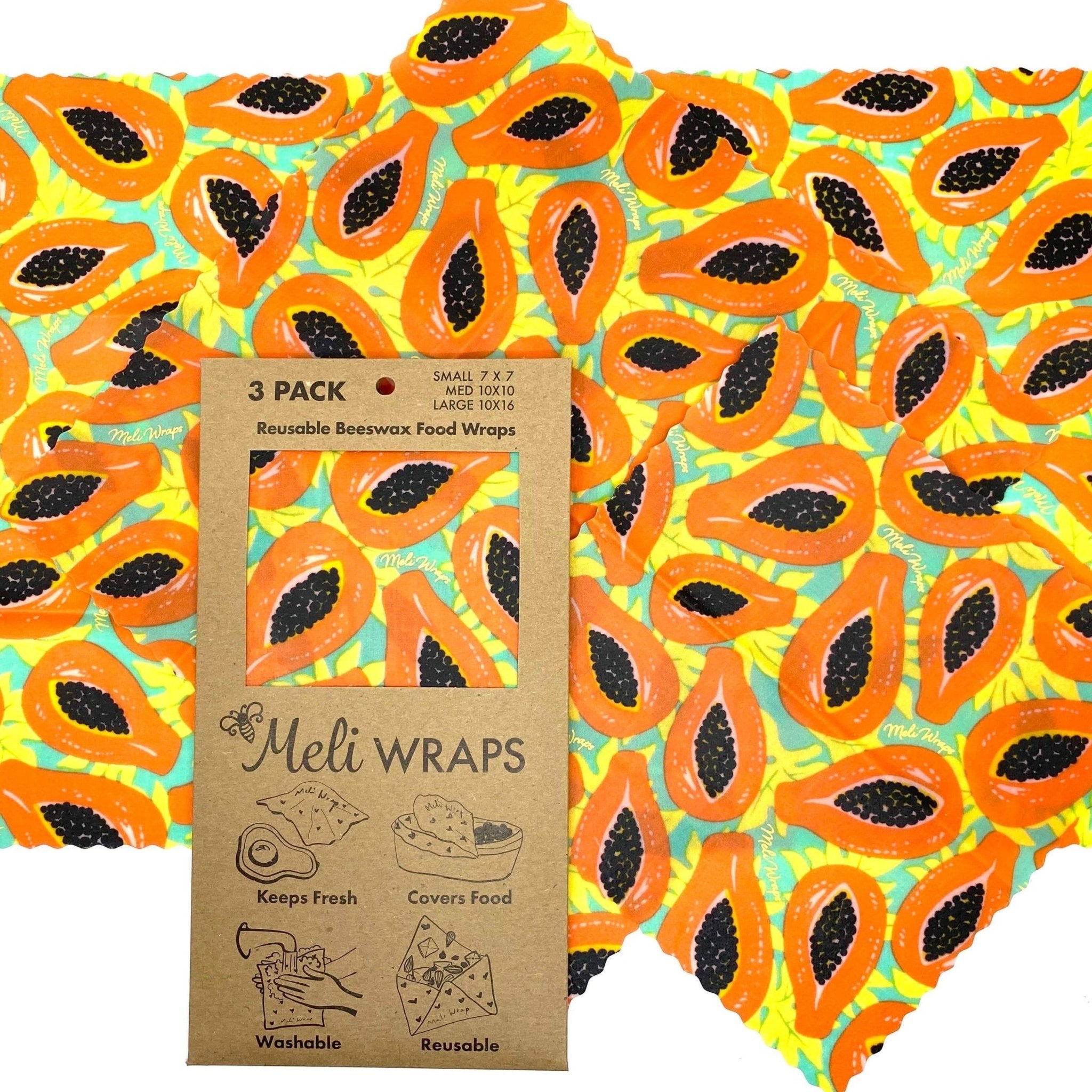 Beeswax Food Wrap: Meli Prints - Marley&#39;s Monsters