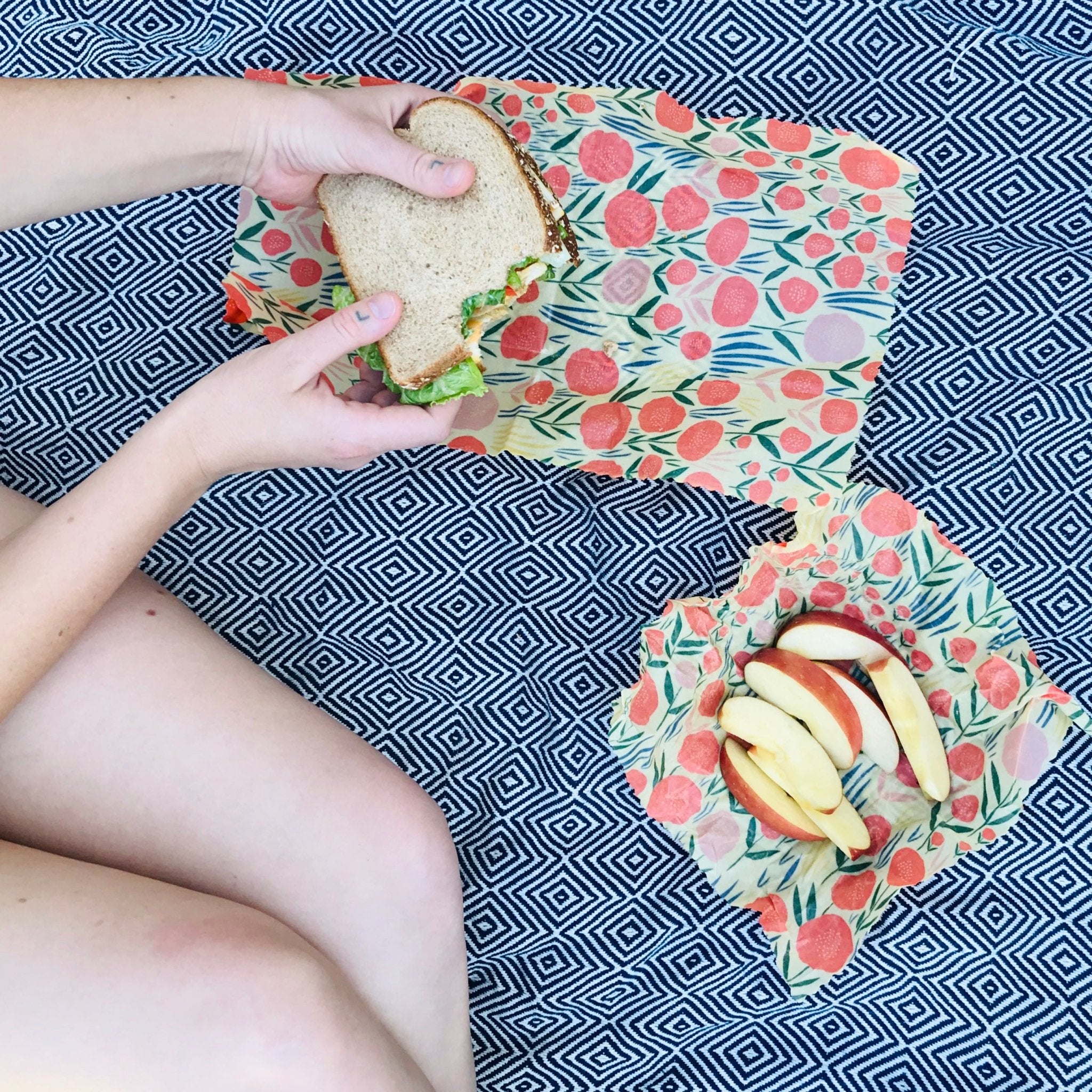 Beeswax Food Wrap: Meli Prints - Marley&#39;s Monsters