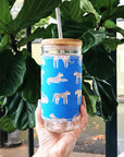 *Discontinued* Glass Tumbler: Sleeve Only - Suprise Prints