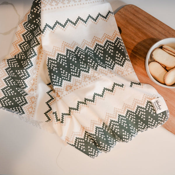 Kitchen Tea Towel - Holiday Prints | Marley's Monsters Snowflakes