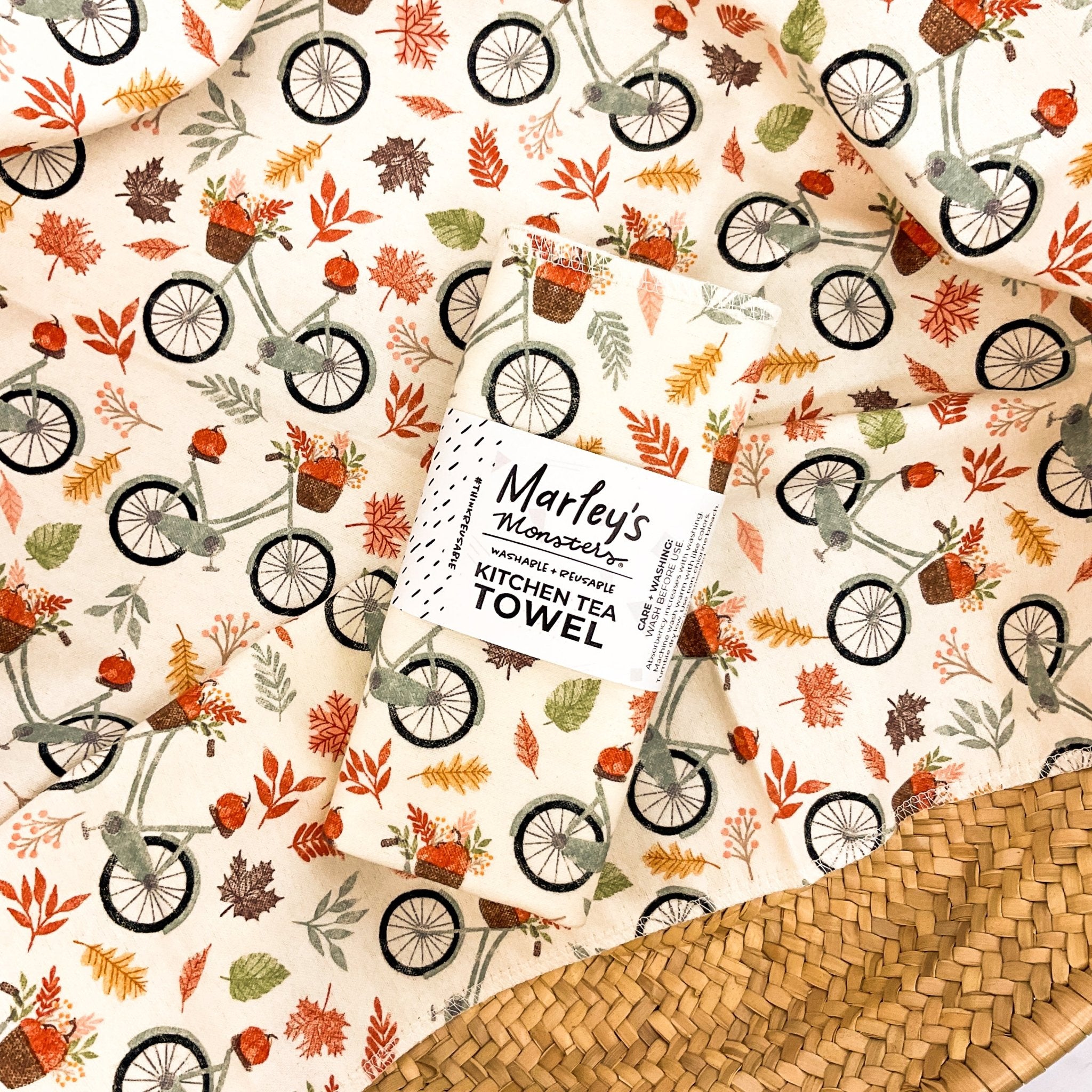 Kitchen Tea Towel: Pumpkin Patch Prints - Marley's Monsters