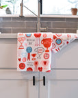 Kitchen Tea Towel: Valentine's Day Prints - Marley's Monsters