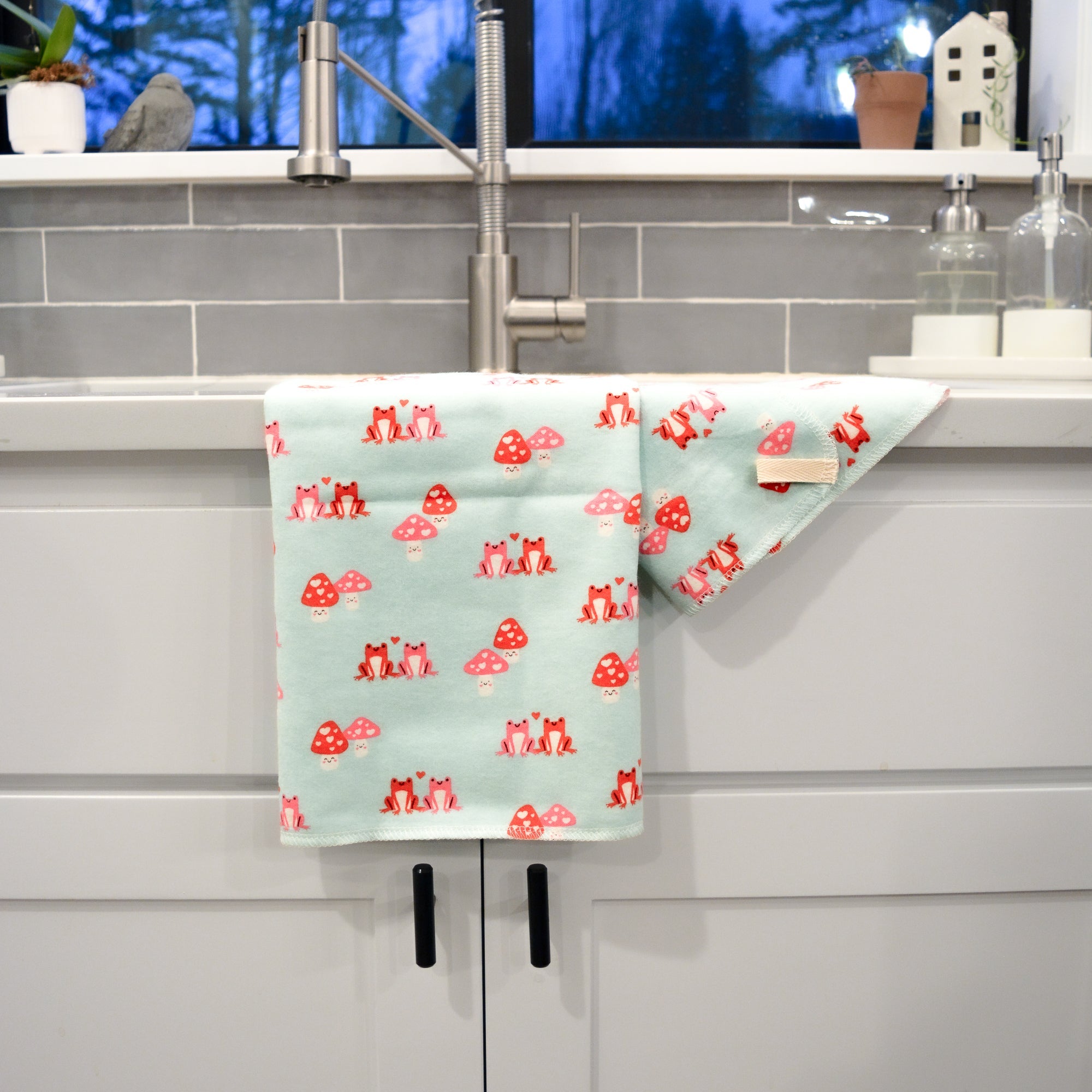 Kitchen Tea Towel: Valentine's Day Prints - Marley's Monsters