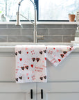 Kitchen Tea Towel: Valentine's Day Prints - Marley's Monsters