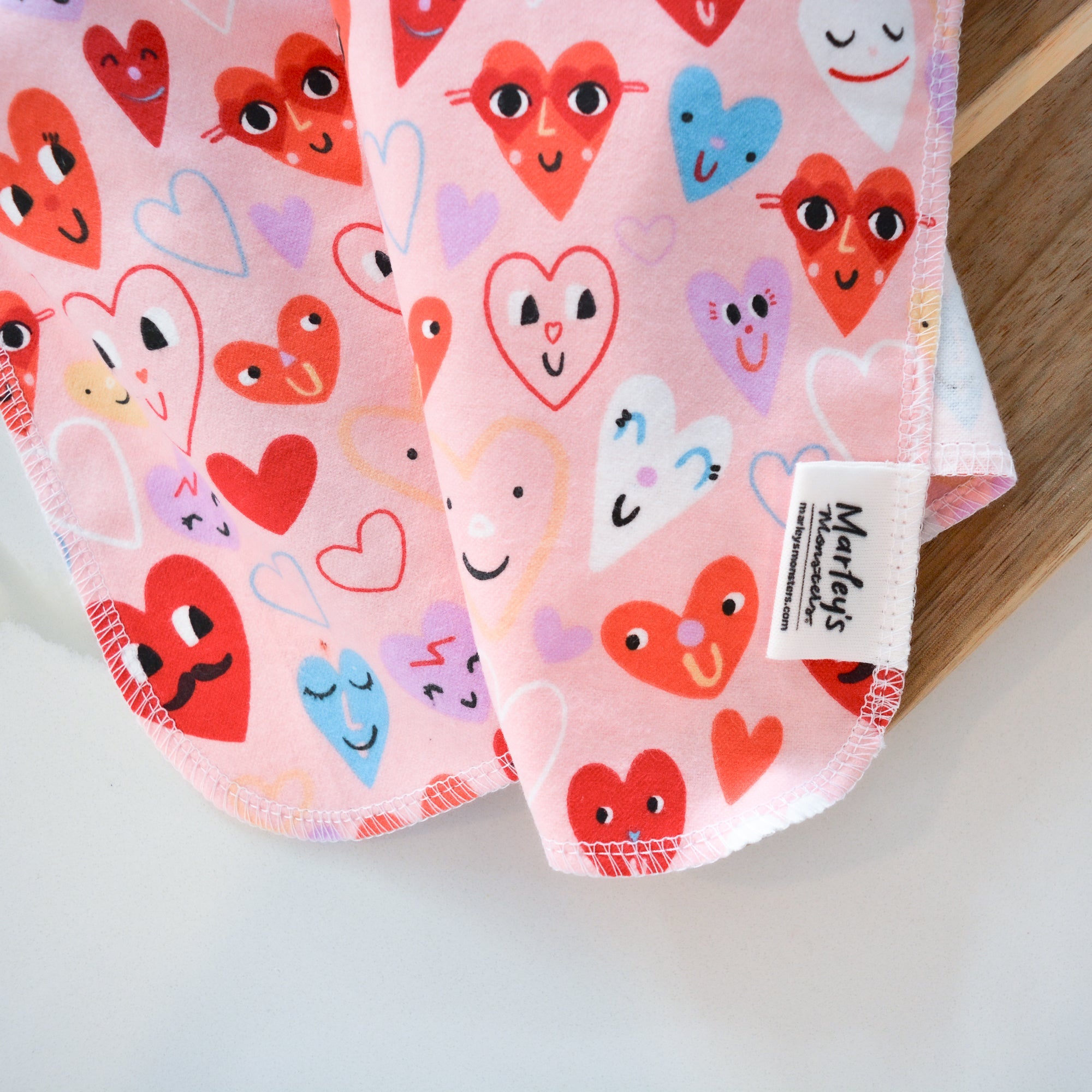 Kitchen Tea Towel: Valentine&#39;s Day Prints - Marley&#39;s Monsters