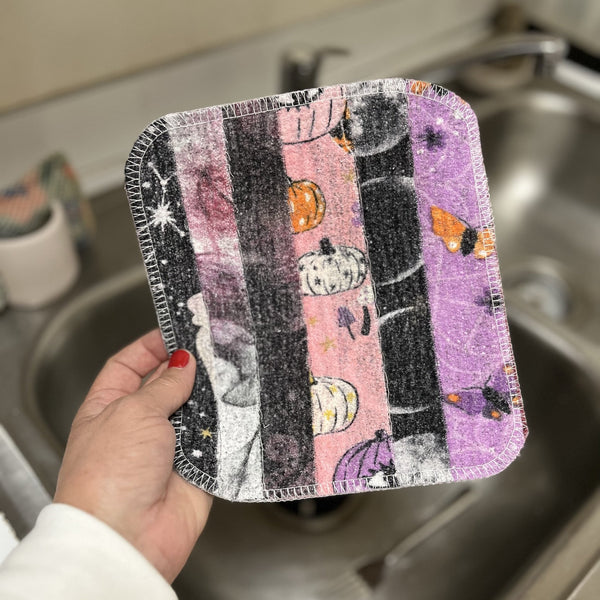 Scrap Felt Dish Cloth - Dish Cloth | Marley's Monsters Surprise Prints