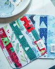 Scrap Felt Dish Cloth: Holiday Prints - Marley's Monsters