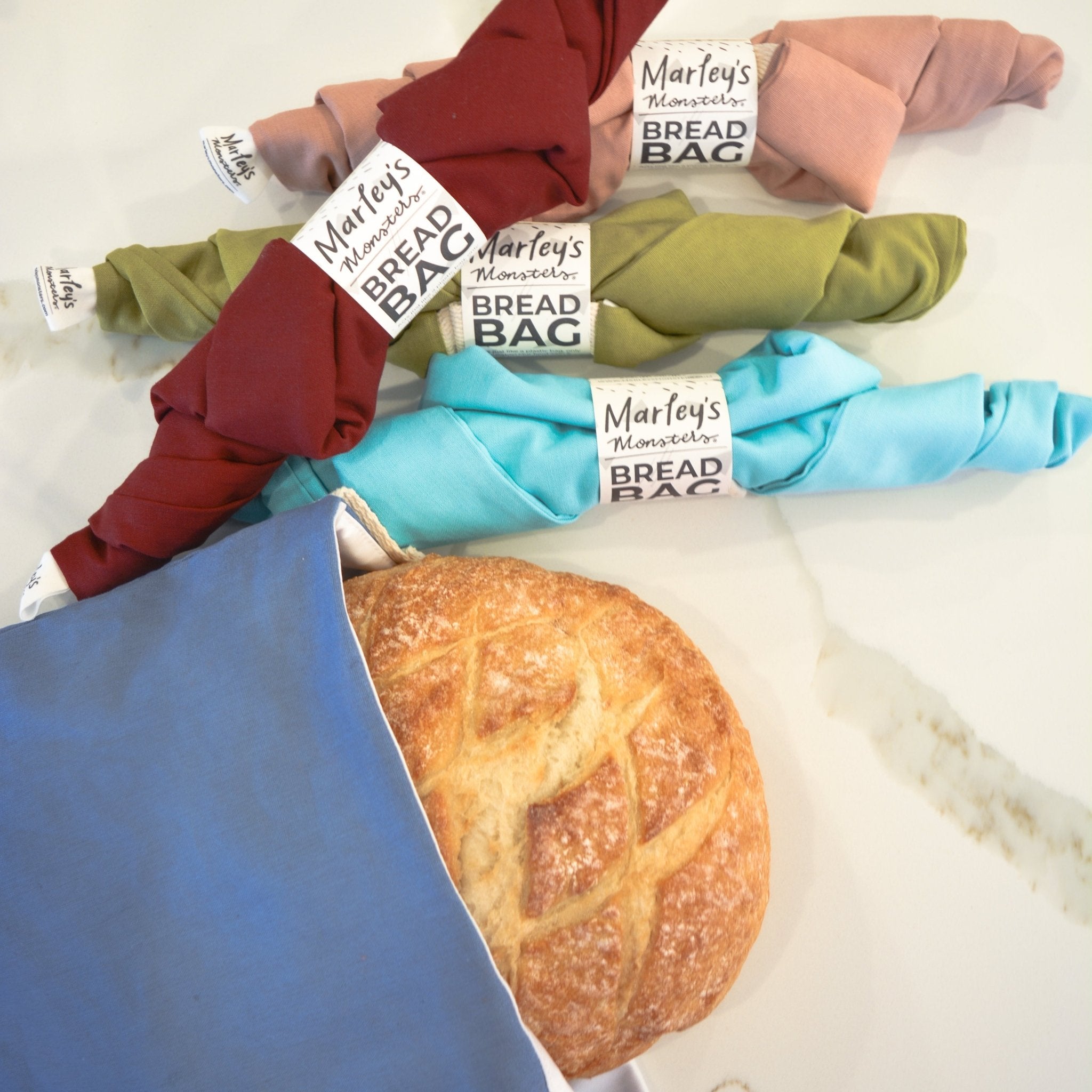 *Seconds* Linen Bread Bag - Marley&#39;s Monsters