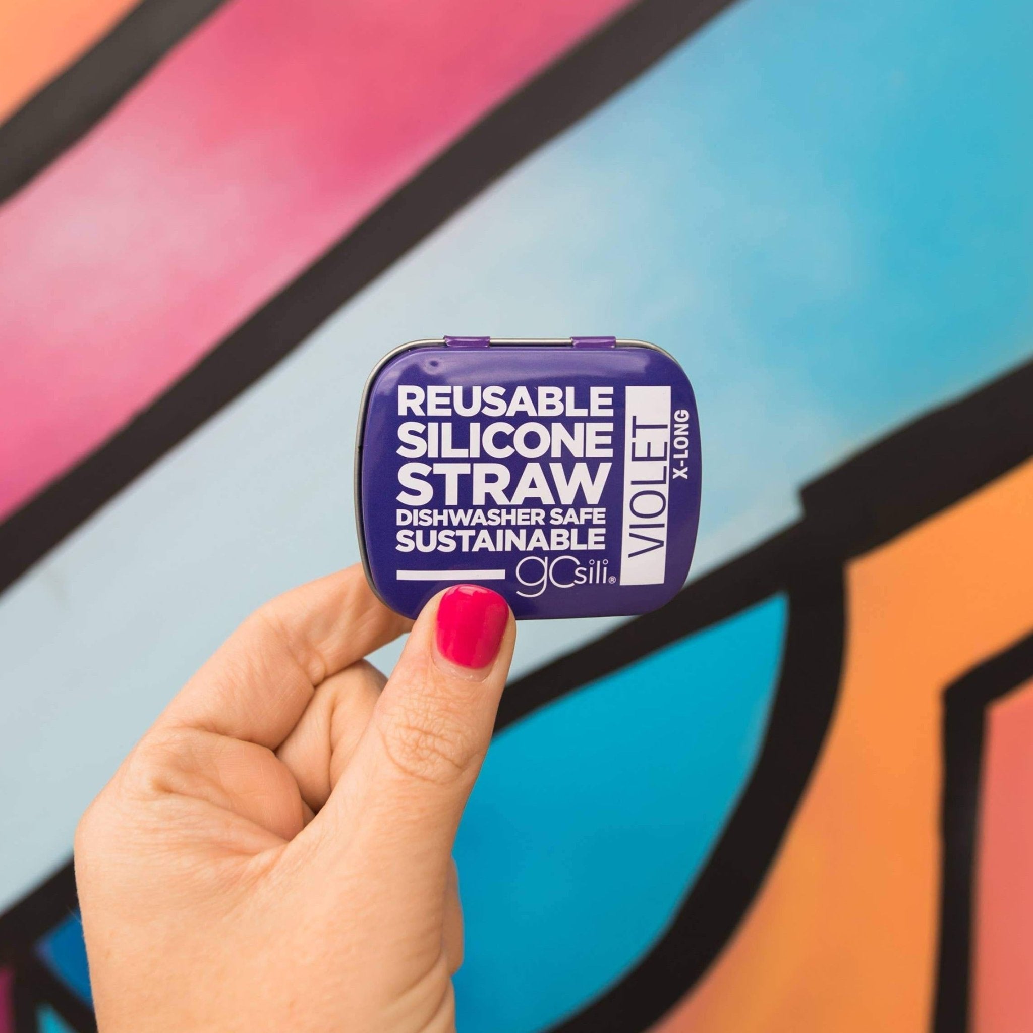 Build-A-Straw Reusable Silicone Straws with Travel Case