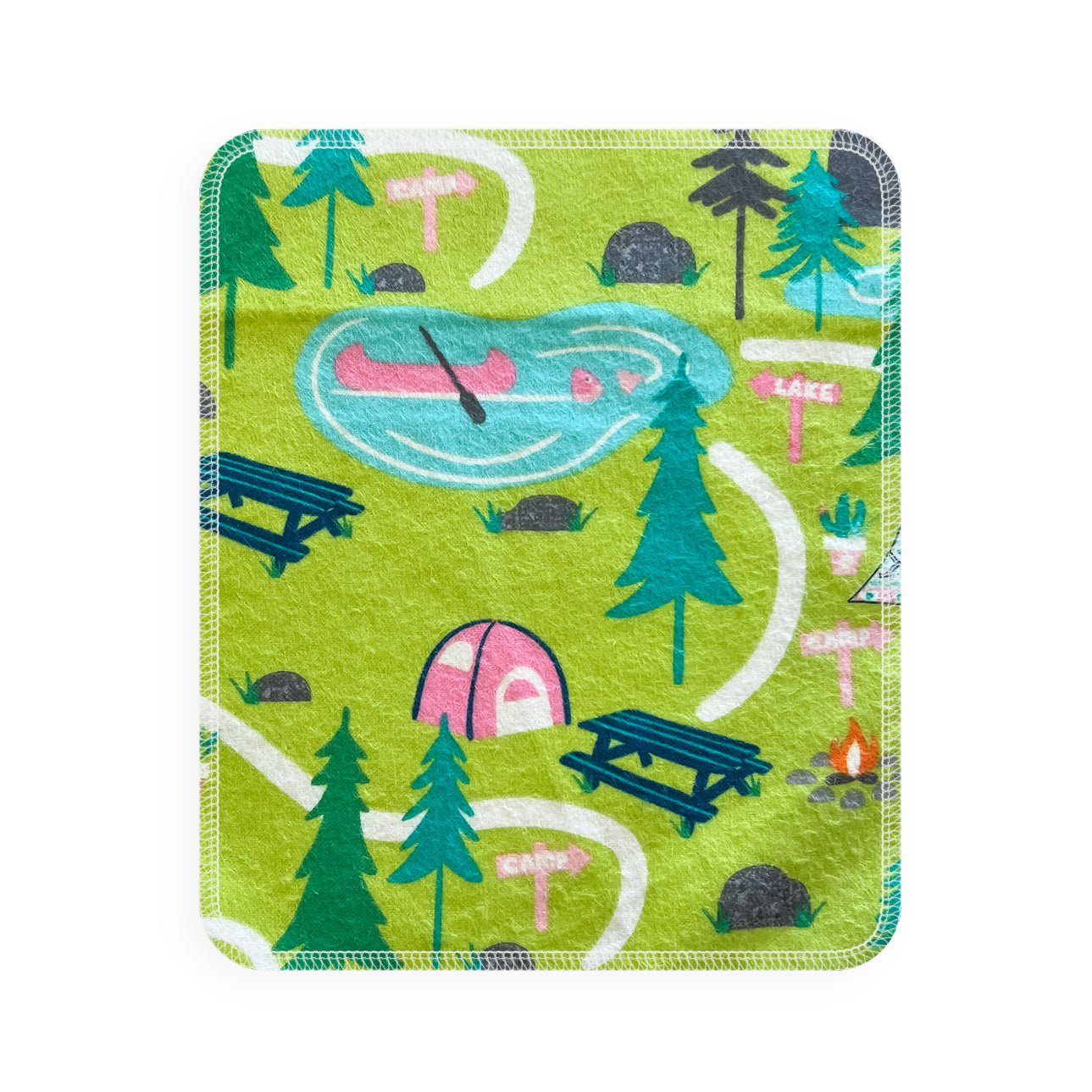 Marley's Monsters UNpaper® Towel Single: Bright Campsite