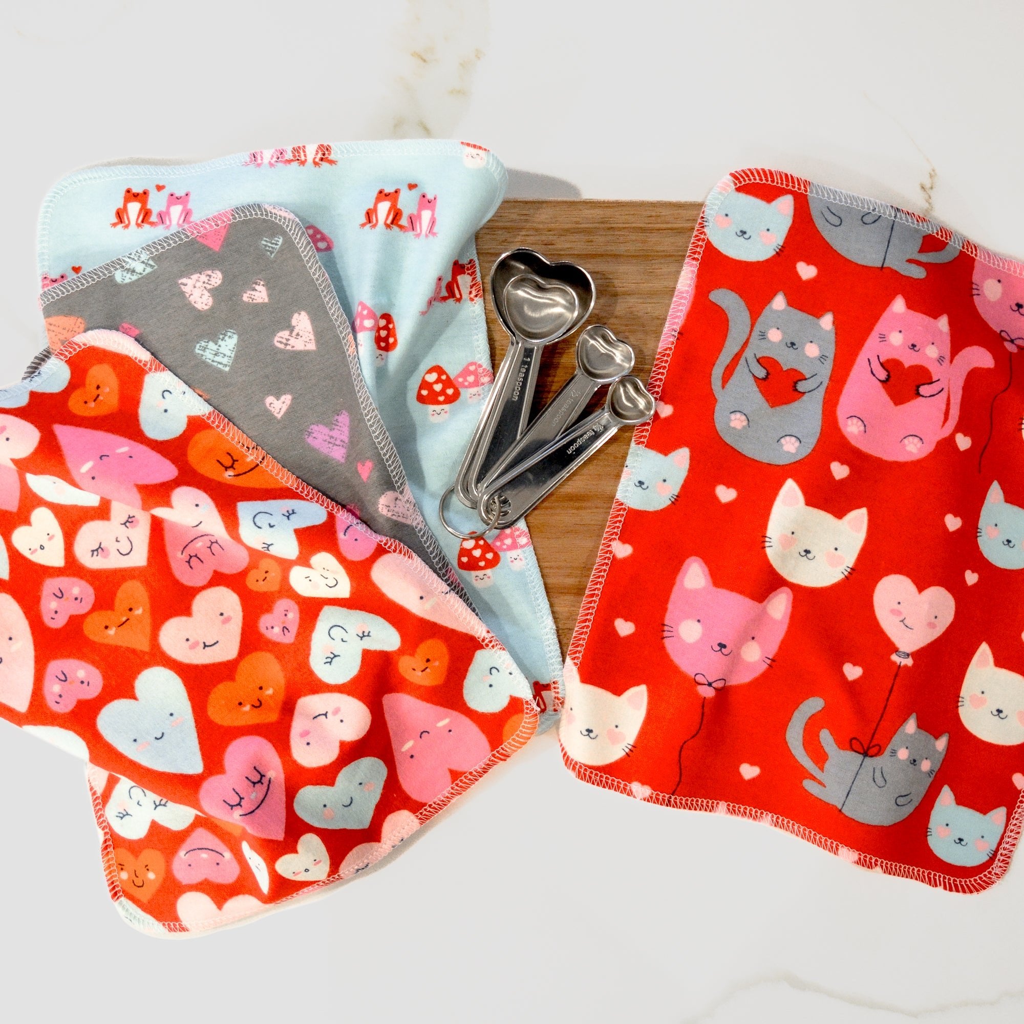 UNpaper® Towels: Valentine's Day 12 pack - Purrrrfect Love - Marley's Monsters