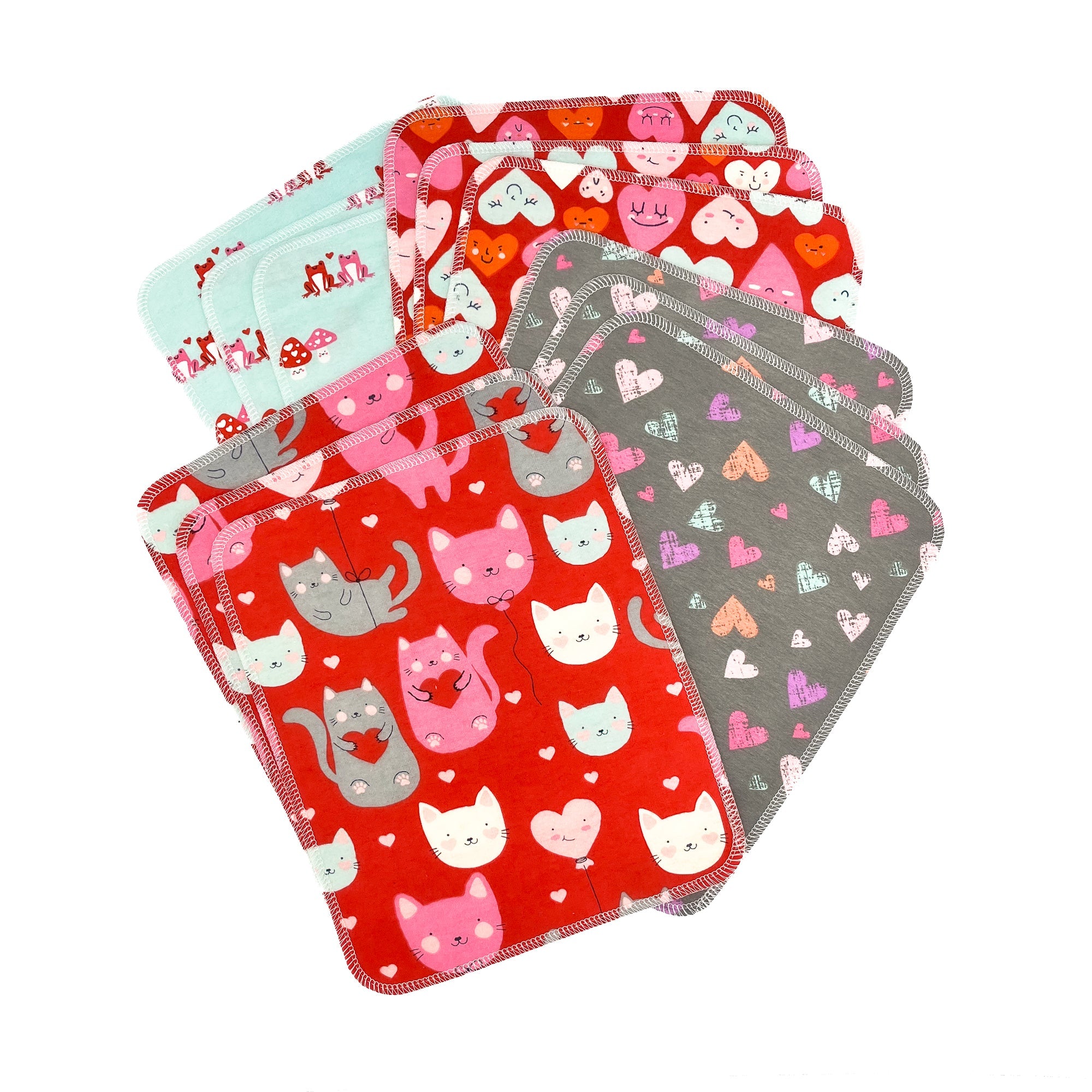 UNpaper® Towels: Valentine&#39;s Day 12 pack - Purrrrfect Love - Marley&#39;s Monsters