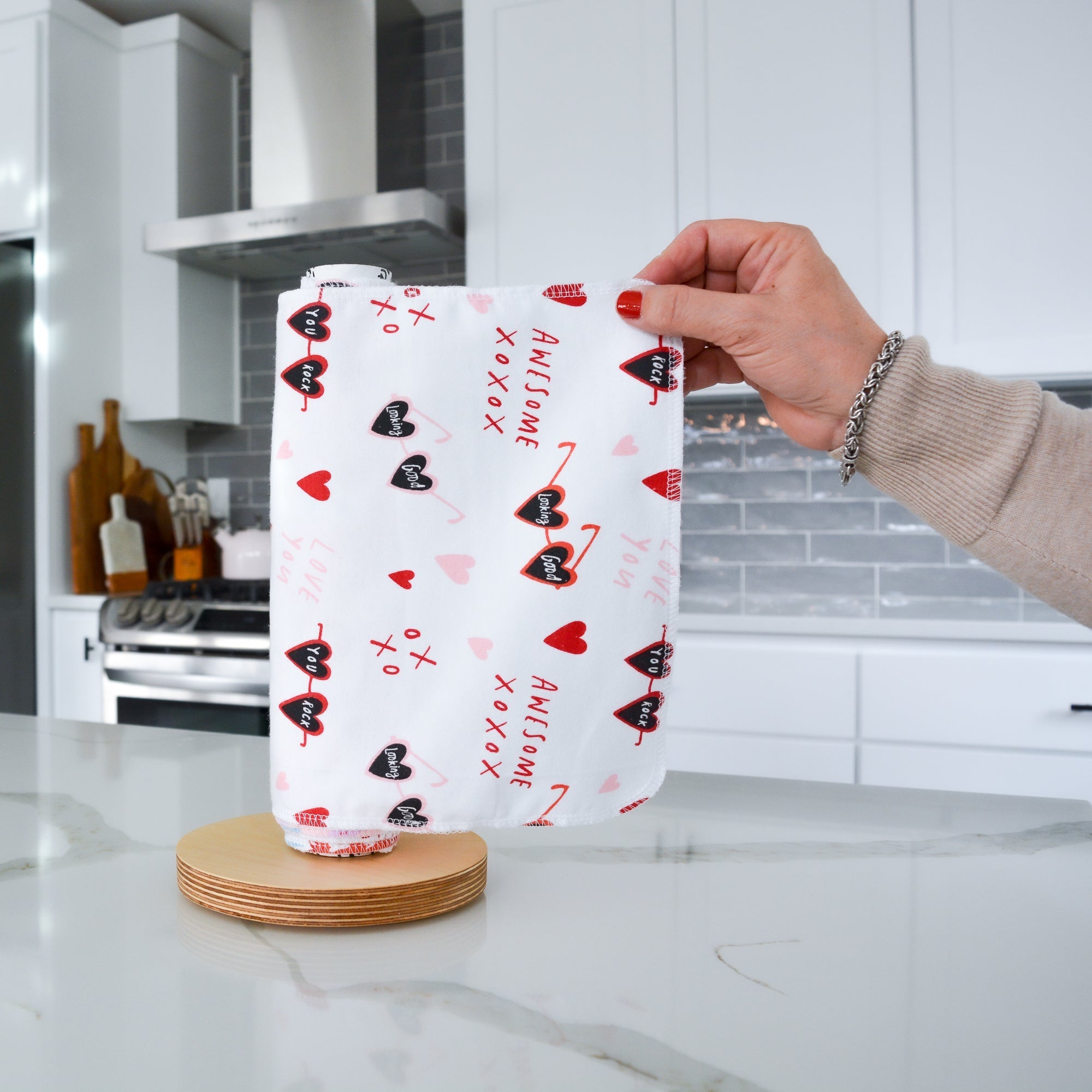 UNpaper® Towels: Valentine&#39;s Day 12 pack - XOXO - Marley&#39;s Monsters